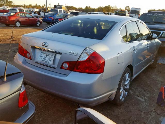 JNKAY01F57M454357 - 2007 INFINITI M35 BASE SILVER photo 4