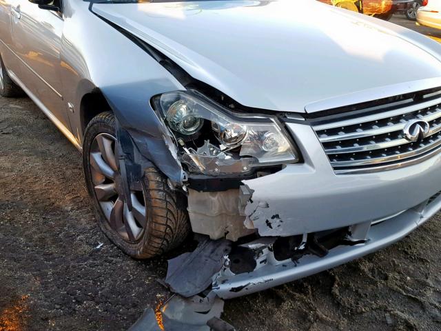 JNKAY01F57M454357 - 2007 INFINITI M35 BASE SILVER photo 9