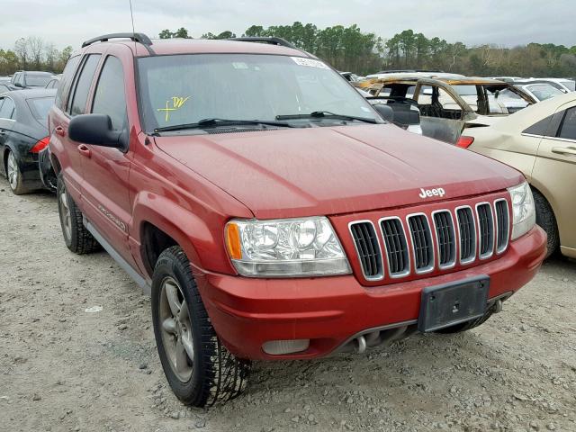 1J8GW68J82C162479 - 2002 JEEP GRAND CHER RED photo 1