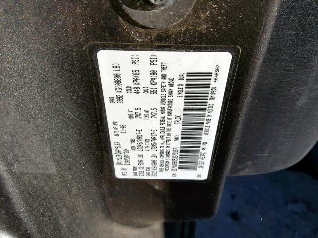 3D7KU28D53G755571 - 2003 DODGE RAM 2500 S GRAY photo 10