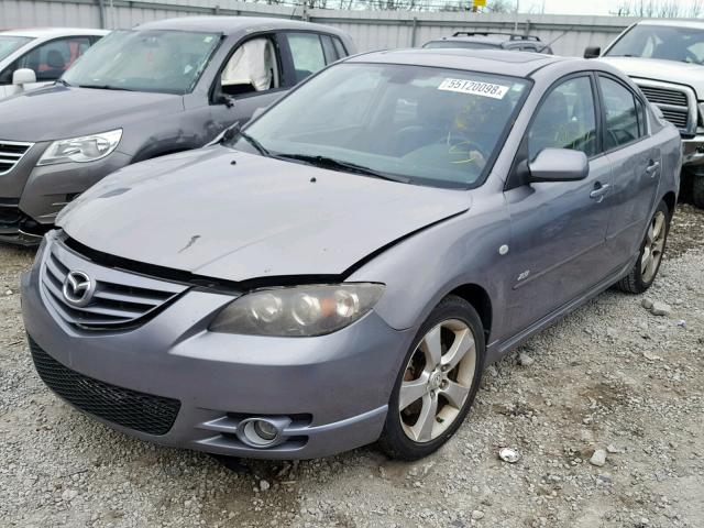 JM1BK323261454670 - 2006 MAZDA 3 S GRAY photo 2