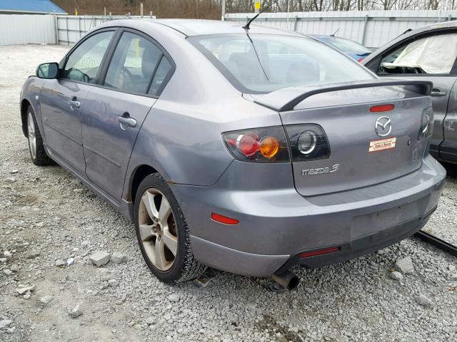 JM1BK323261454670 - 2006 MAZDA 3 S GRAY photo 3