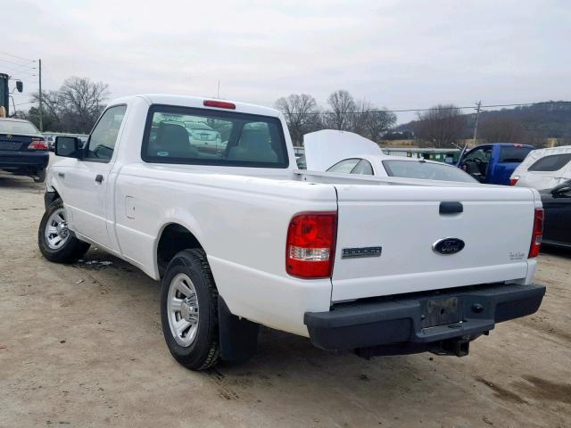 1FTYR10E79PA53163 - 2009 FORD RANGER WHITE photo 3