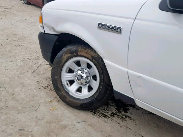 1FTYR10E79PA53163 - 2009 FORD RANGER WHITE photo 9