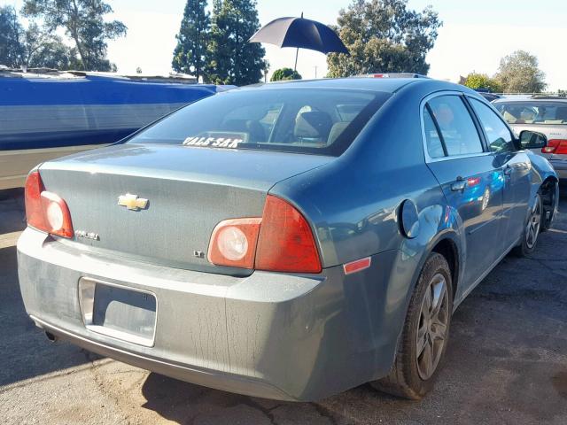 1G1ZH57B49F227828 - 2009 CHEVROLET MALIBU 1LT GREEN photo 4