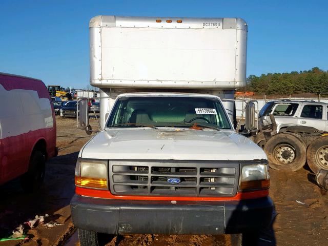 1FDKF37G3VEB50170 - 1997 FORD F350 WHITE photo 9