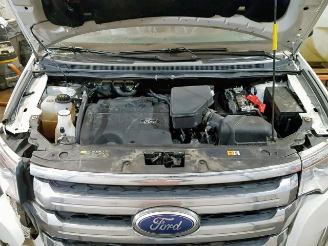 2FMDK4JC5DBE11969 - 2013 FORD EDGE SEL WHITE photo 7