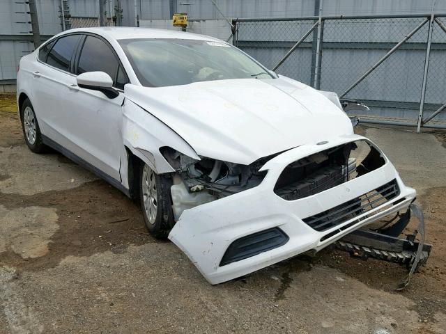 1FA6P0G79E5397376 - 2014 FORD FUSION S WHITE photo 1