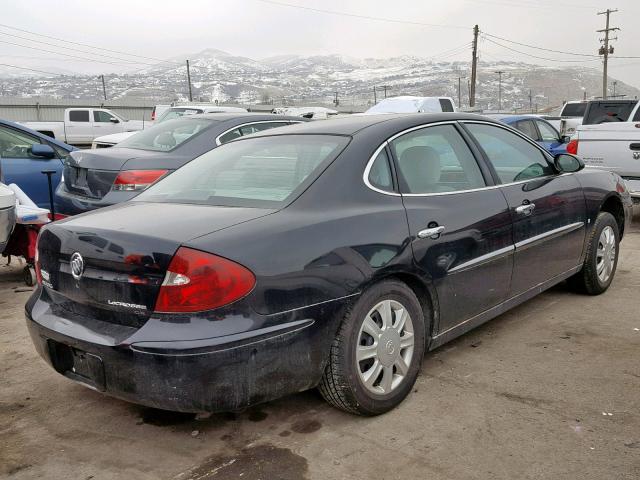 2G4WC582861152170 - 2006 BUICK LACROSSE C BLACK photo 4