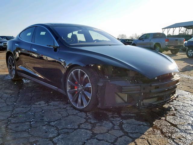 5YJSA1E46GF133171 - 2016 TESLA MODEL S BLACK photo 1