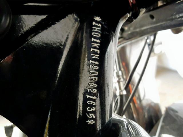 1HD1KEM12DB621635 - 2013 HARLEY-DAVIDSON FLHTK ELEC შავი ფოტო 10