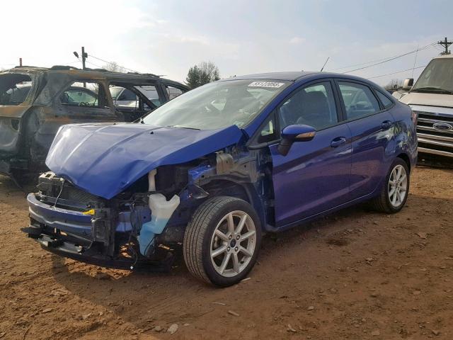 3FADP4BJ7FM117399 - 2015 FORD FIESTA SE BLUE photo 2