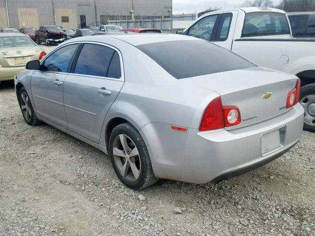 1G1ZC5EU5BF358498 - 2011 CHEVROLET MALIBU 1LT SILVER photo 3