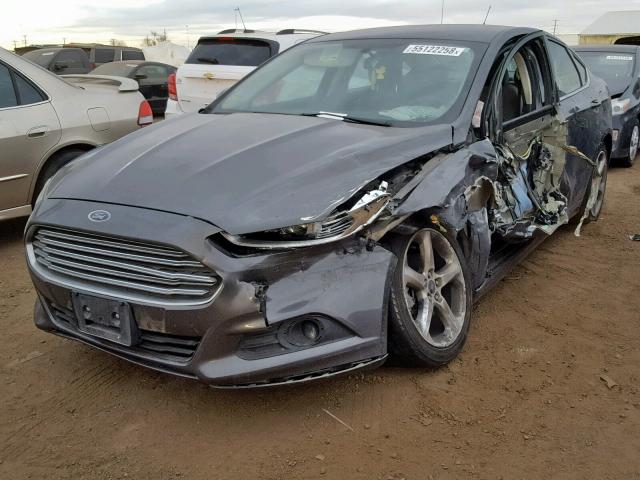 3FA6P0G70GR341438 - 2016 FORD FUSION S CHARCOAL photo 2