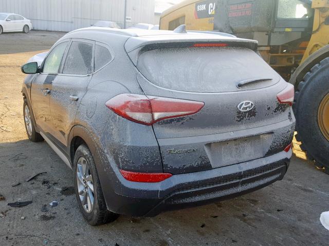 KM8J3CA46JU753360 - 2018 HYUNDAI TUCSON LIM GRAY photo 3