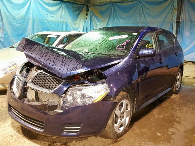 5Y2SP67869Z453227 - 2009 PONTIAC VIBE BLUE photo 2