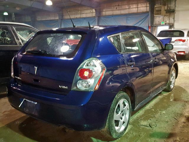 5Y2SP67869Z453227 - 2009 PONTIAC VIBE BLUE photo 4