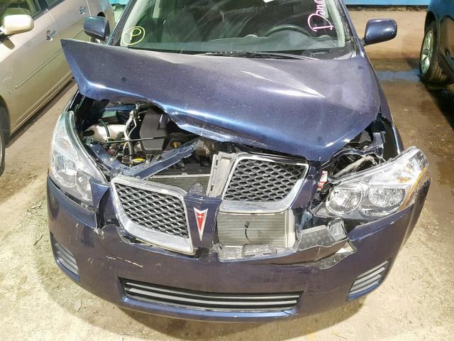 5Y2SP67869Z453227 - 2009 PONTIAC VIBE BLUE photo 7