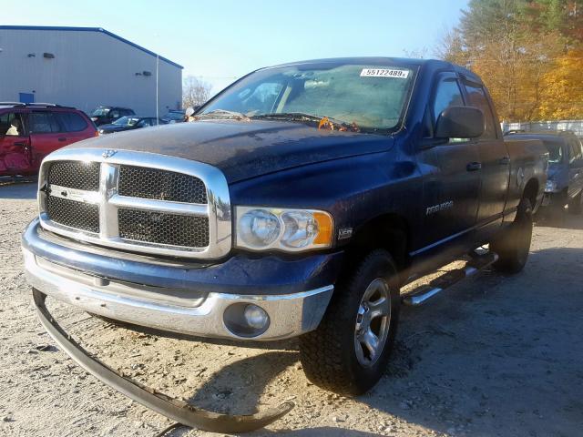 1D7HU18DX4S625087 - 2004 DODGE RAM 1500 S BLUE photo 2