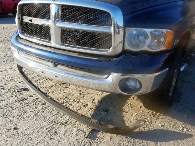 1D7HU18DX4S625087 - 2004 DODGE RAM 1500 S BLUE photo 9