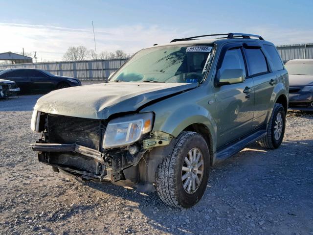 4M2CU97G49KJ00803 - 2009 MERCURY MARINER PR GREEN photo 2
