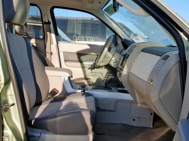 4M2CU97G49KJ00803 - 2009 MERCURY MARINER PR GREEN photo 5