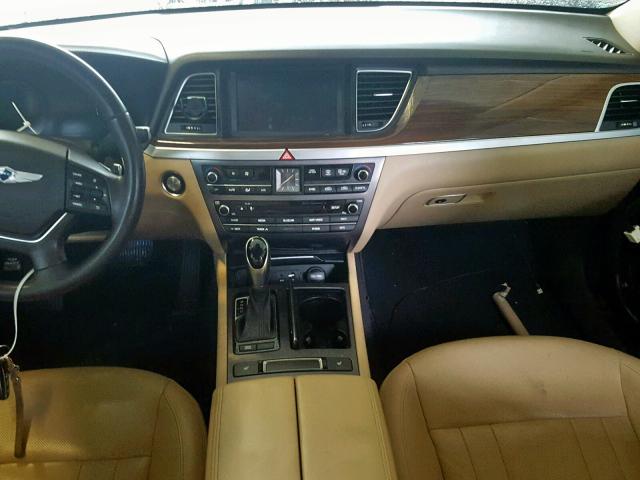 KMHGN4JEXFU034073 - 2015 HYUNDAI GENESIS 3. BROWN photo 9