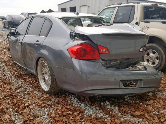 JN1CV6AR9CM978754 - 2012 INFINITI G37 GRAY photo 3