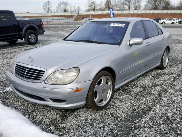 WDBNG73J62A266357 - 2002 MERCEDES-BENZ S 55 AMG SILVER photo 2