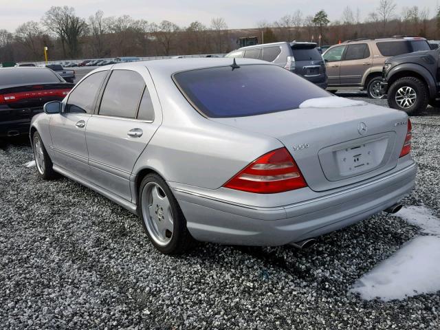 WDBNG73J62A266357 - 2002 MERCEDES-BENZ S 55 AMG SILVER photo 3