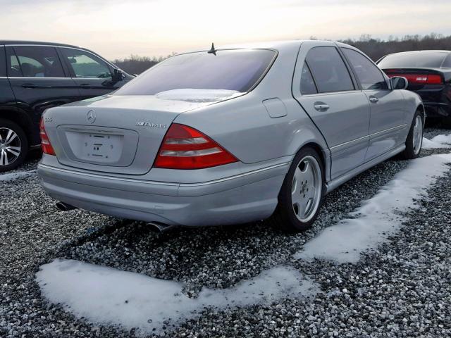 WDBNG73J62A266357 - 2002 MERCEDES-BENZ S 55 AMG SILVER photo 4