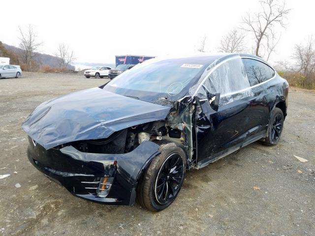 5YJXCAE22JF103333 - 2018 TESLA MODEL X BLACK photo 2