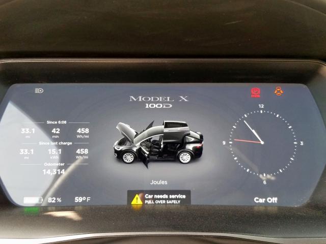 5YJXCAE22JF103333 - 2018 TESLA MODEL X BLACK photo 8