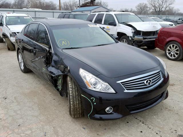 JN1DV6AR2CM730575 - 2012 INFINITI G25 BLACK photo 1