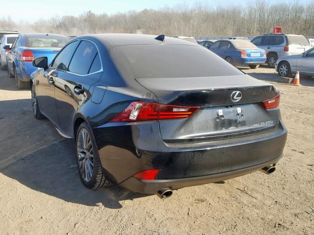 JTHCF1D28F5027762 - 2015 LEXUS IS 250 BLACK photo 3