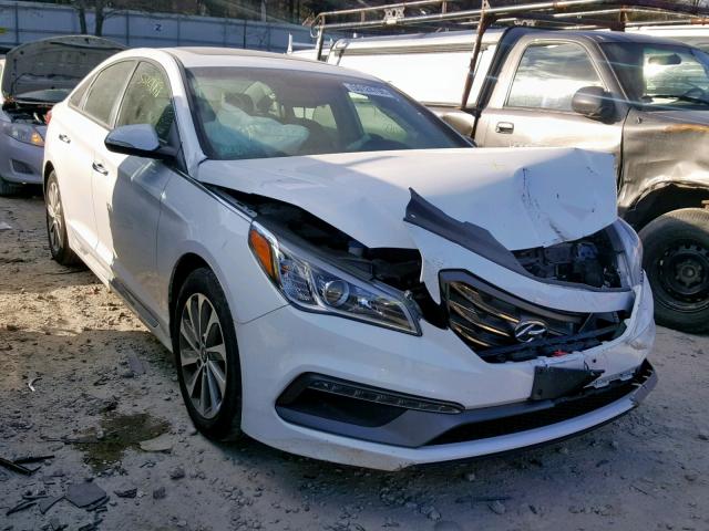 5NPE34AF0HH487061 - 2017 HYUNDAI SONATA SPO WHITE photo 1