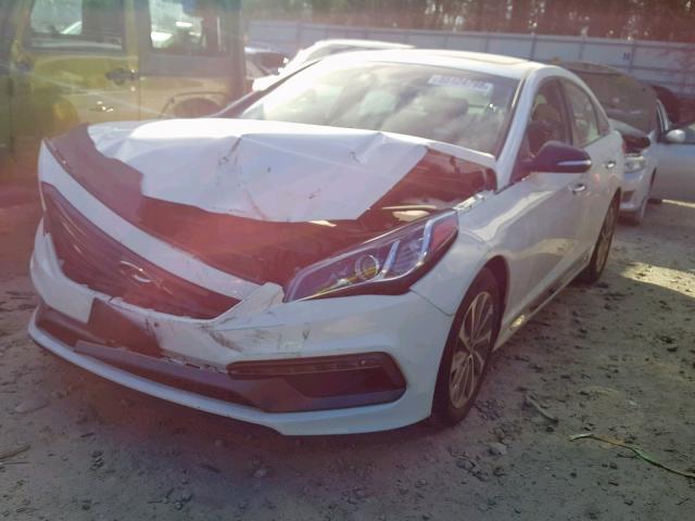 5NPE34AF0HH487061 - 2017 HYUNDAI SONATA SPO WHITE photo 2