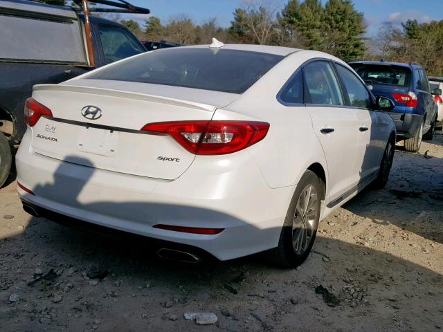 5NPE34AF0HH487061 - 2017 HYUNDAI SONATA SPO WHITE photo 4