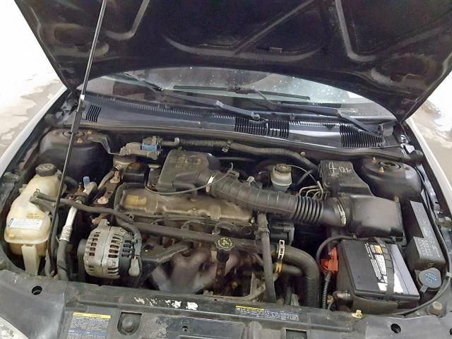 1G1JC524X27106239 - 2002 CHEVROLET CAVALIER B BLACK photo 7