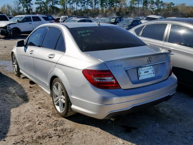 WDDGF4HBXER318551 - 2014 MERCEDES-BENZ C 250 SILVER photo 3