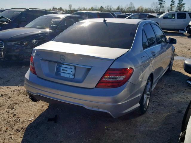 WDDGF4HBXER318551 - 2014 MERCEDES-BENZ C 250 SILVER photo 4