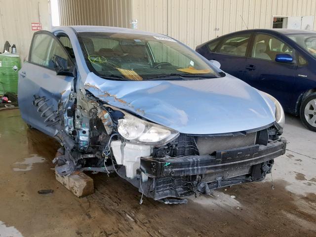 KMHDH6AE0DU005149 - 2013 HYUNDAI ELANTRA CO BLUE photo 1