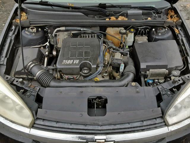 1G1ZT52885F253725 - 2005 CHEVROLET MALIBU LS BLACK photo 7