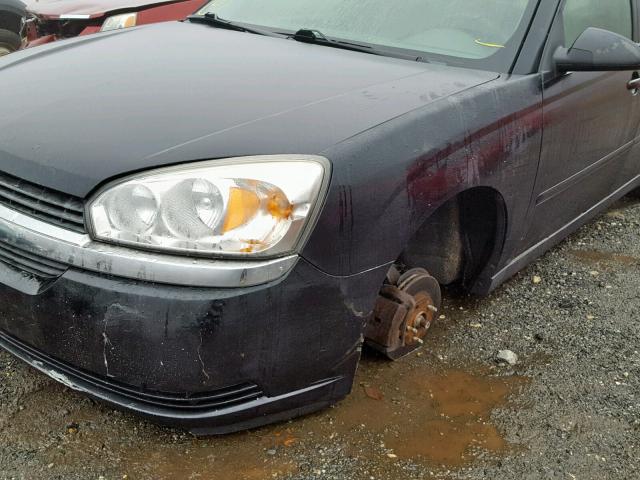 1G1ZT52885F253725 - 2005 CHEVROLET MALIBU LS BLACK photo 9