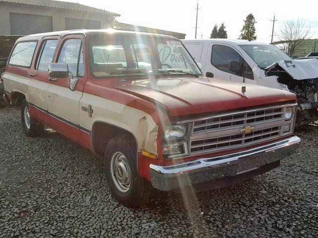 1GNER16H8HF146144 - 1987 CHEVROLET SUBURBAN R TWO TONE photo 1