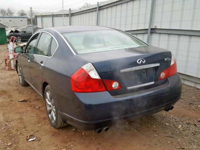 JNKAY01F67M452584 - 2007 INFINITI M35 BASE BLUE photo 3