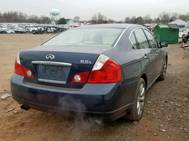 JNKAY01F67M452584 - 2007 INFINITI M35 BASE BLUE photo 4