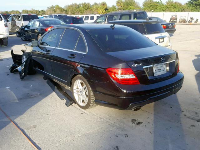 WDDGF4HB4ER319579 - 2014 MERCEDES-BENZ C 250 BLACK photo 3