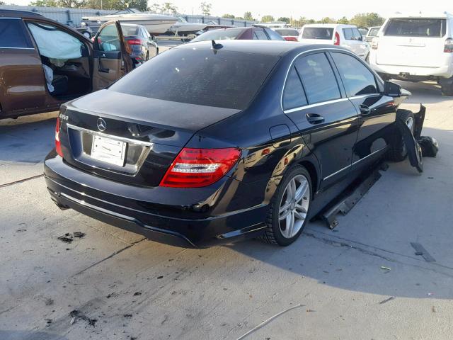 WDDGF4HB4ER319579 - 2014 MERCEDES-BENZ C 250 BLACK photo 4