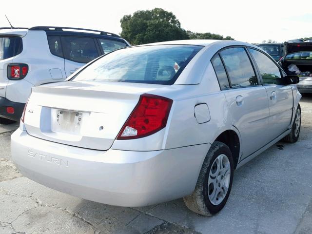 1G8AJ52F54Z203008 - 2004 SATURN ION LEVEL SILVER photo 4